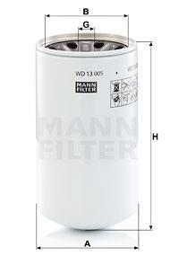Mann-Filter WD 13 005 X Фільтр гідравлічний WD13005X: Купити в Україні - Добра ціна на EXIST.UA!
