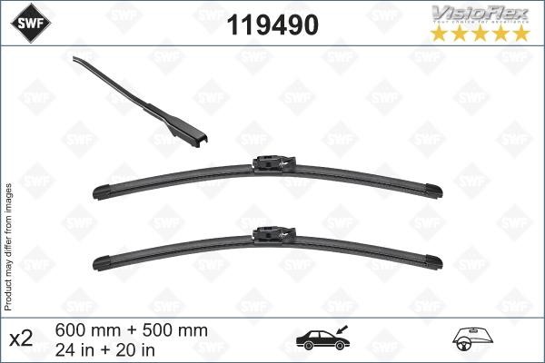 Щетка стеклоочистителя BMW X2 (БМВ Х2): 119490 SWF Щетка стеклоочистителя