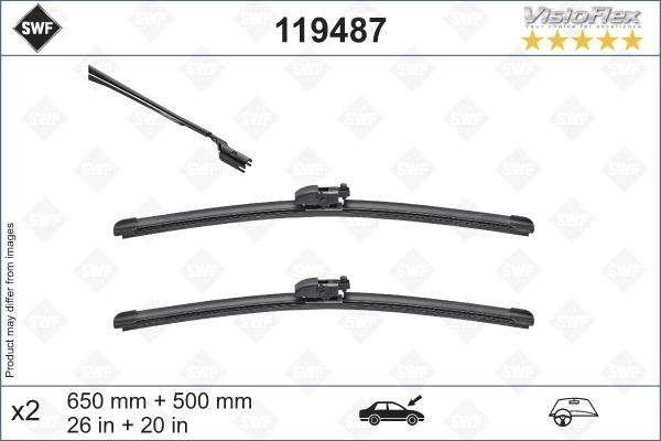 Комплект щеток стеклоочистителя 650/500 SWF 119487