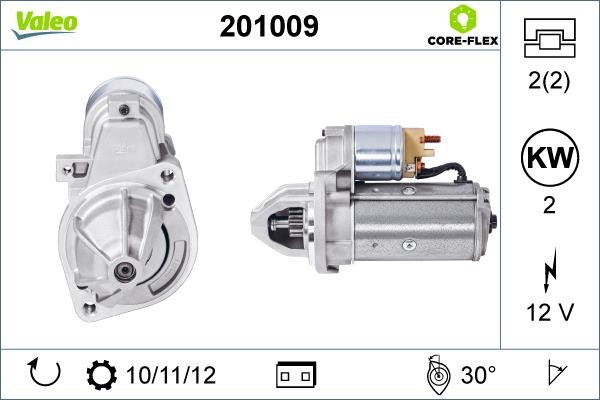 Стартер Valeo 201009