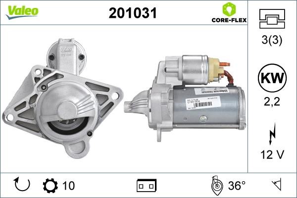 Стартер Valeo 201031