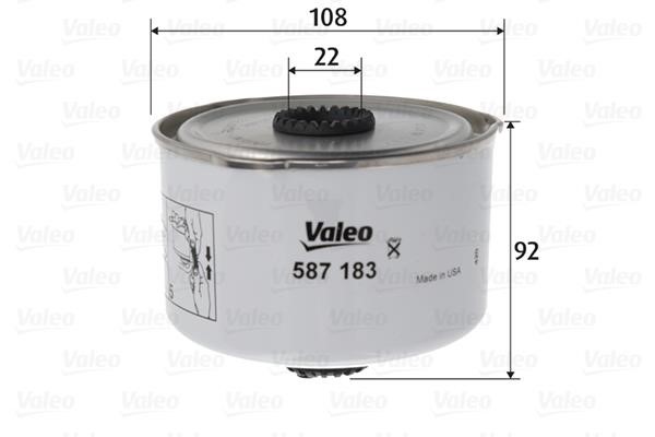 Valeo 587183 Фільтр палива 587183: Купити в Україні - Добра ціна на EXIST.UA!