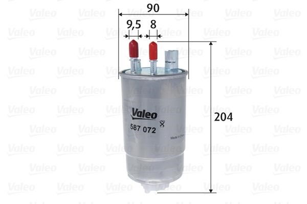 Valeo 587072 Фільтр палива 587072: Купити в Україні - Добра ціна на EXIST.UA!