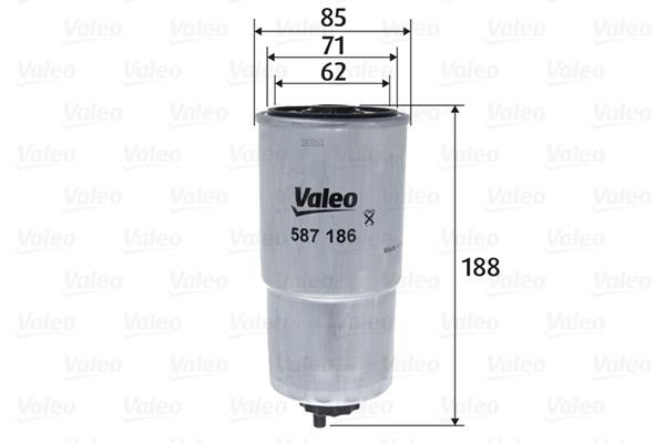 Valeo 587186 Фільтр палива 587186: Купити в Україні - Добра ціна на EXIST.UA!