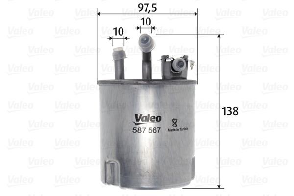 Valeo 587567 Фільтр палива 587567: Купити в Україні - Добра ціна на EXIST.UA!
