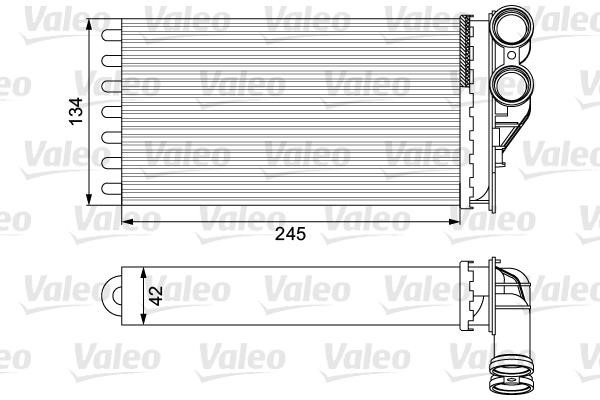 Valeo 811503 Теплообмінник, система опалення салону 811503: Купити в Україні - Добра ціна на EXIST.UA!