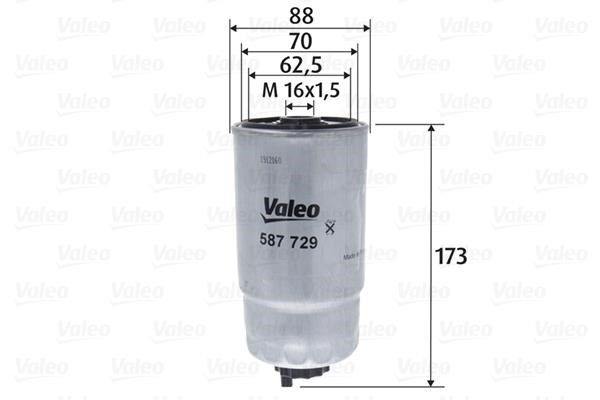 Valeo 587729 Фільтр палива 587729: Купити в Україні - Добра ціна на EXIST.UA!