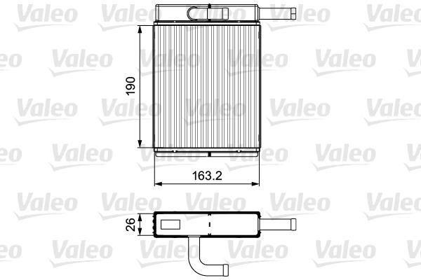 811558 Valeo Радиатор отопителя салона