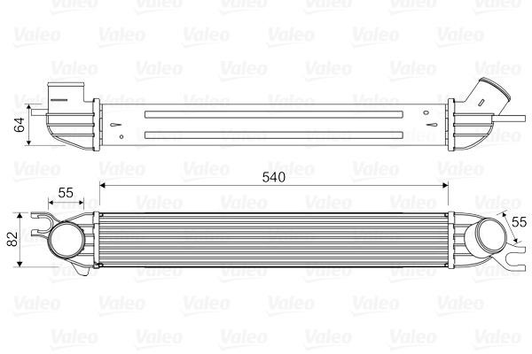 Valeo 818580 Охолоджувач наддувального повітря 818580: Купити в Україні - Добра ціна на EXIST.UA!