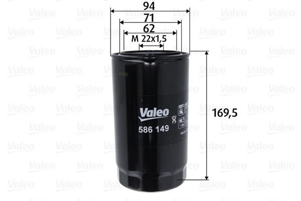 Valeo 586149 Фільтр масляний 586149: Купити в Україні - Добра ціна на EXIST.UA!