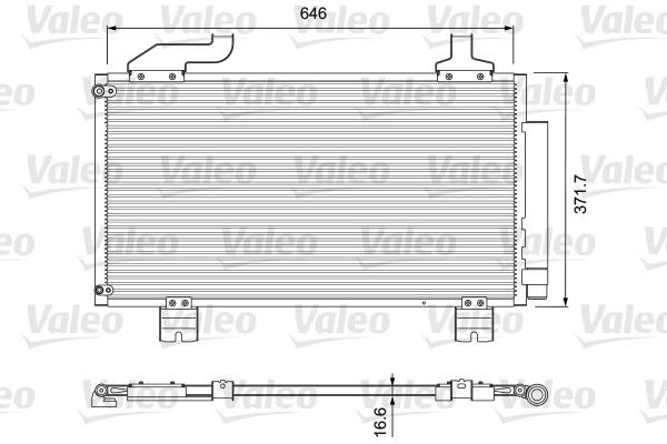 Valeo 814417 Радіатор кондиціонера (Конденсатор) 814417: Купити в Україні - Добра ціна на EXIST.UA!