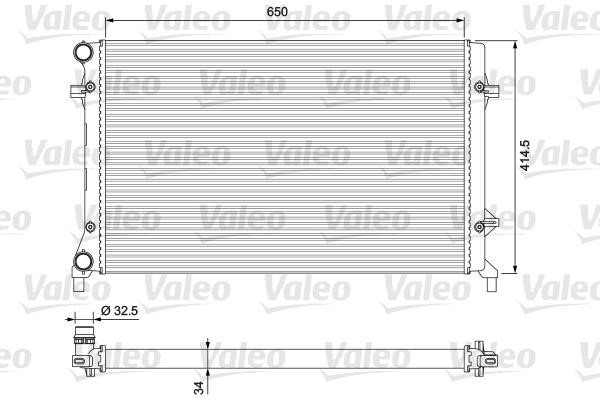 Valeo 234335 Радіатор охолодження двигуна 234335: Купити в Україні - Добра ціна на EXIST.UA!