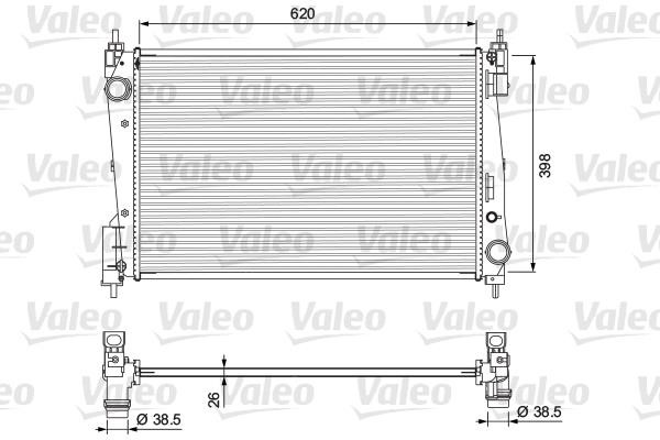 Valeo 701717 Радіатор, система охолодження двигуна 701717: Купити в Україні - Добра ціна на EXIST.UA!