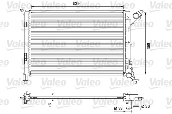 Valeo 701730 Радіатор, система охолодження двигуна 701730: Купити в Україні - Добра ціна на EXIST.UA!
