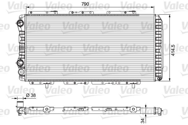 Valeo 230997 Радіатор охолодження двигуна 230997: Купити в Україні - Добра ціна на EXIST.UA!