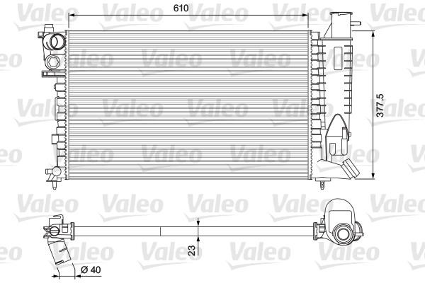 Valeo 231010 Радіатор охолодження двигуна 231010: Купити в Україні - Добра ціна на EXIST.UA!