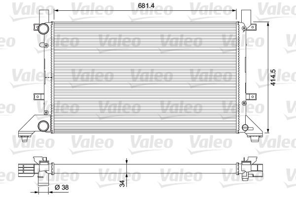 Valeo 231605 Радіатор охолодження двигуна 231605: Купити в Україні - Добра ціна на EXIST.UA!