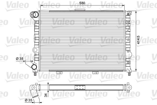 Valeo 232012 Радіатор охолодження двигуна 232012: Купити в Україні - Добра ціна на EXIST.UA!