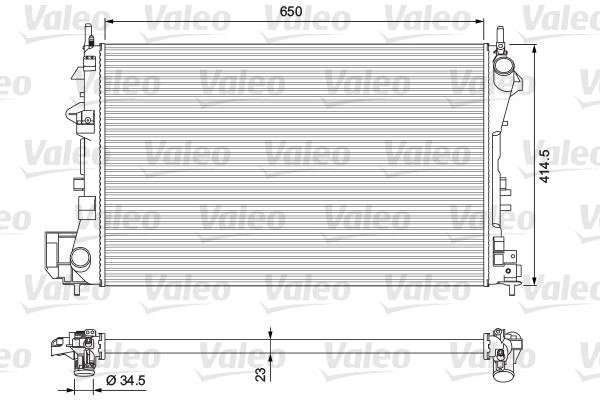 Valeo 232879 Радіатор охолодження двигуна 232879: Купити в Україні - Добра ціна на EXIST.UA!