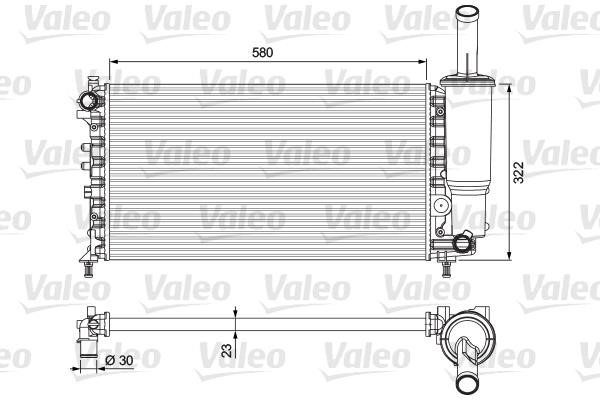 Valeo 232923 Радіатор охолодження двигуна 232923: Купити в Україні - Добра ціна на EXIST.UA!