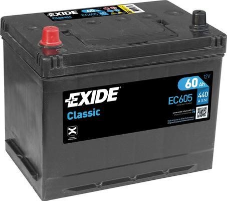 Exide EC605 Акумулятор Exide 12В 60Ач 440А(EN) L+ EC605: Купити в Україні - Добра ціна на EXIST.UA!