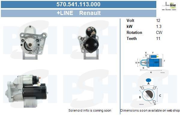 BV PSH 570.541.113.000 Стартер 570541113000: Приваблива ціна - Купити в Україні на EXIST.UA!