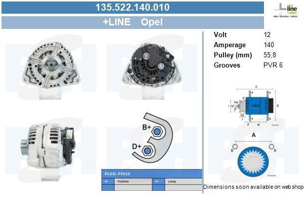 135522140010 BV PSH Генератор