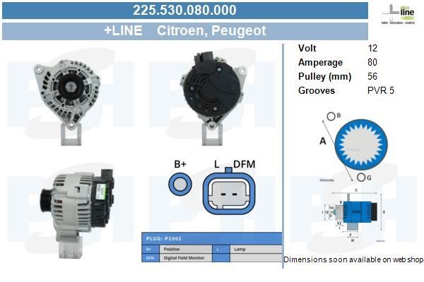 BV PSH 225.530.080.000 Генератор 225530080000: Приваблива ціна - Купити в Україні на EXIST.UA!