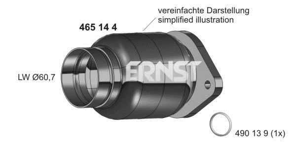 Ernst 465144 Гнучка труба, система відведення ВГ 465144: Купити в Україні - Добра ціна на EXIST.UA!