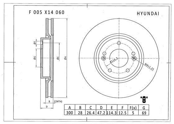 Bosch F 005 X14 060 Диск гальмівний F005X14060: Купити в Україні - Добра ціна на EXIST.UA!