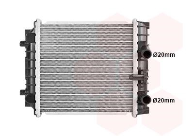 Van Wezel 58012720 Радіатор охолодження двигуна 58012720: Купити в Україні - Добра ціна на EXIST.UA!