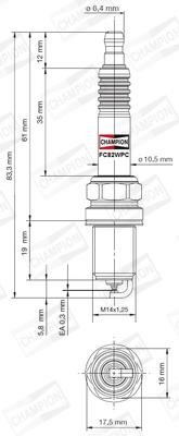 Champion CCH1258 Свічка запалювання CCH1258: Купити в Україні - Добра ціна на EXIST.UA!