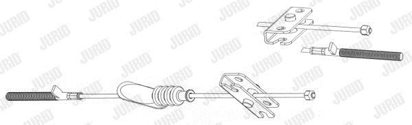 Jurid/Bendix 432800J Трос гальма стоянки 432800J: Купити в Україні - Добра ціна на EXIST.UA!