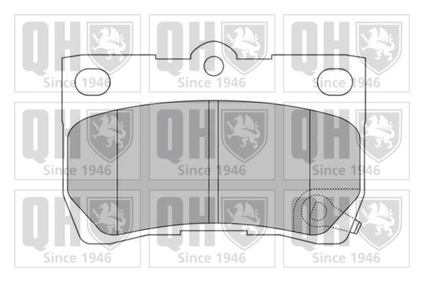 Quinton Hazell BP1540 Гальмівні колодки, комплект BP1540: Купити в Україні - Добра ціна на EXIST.UA!