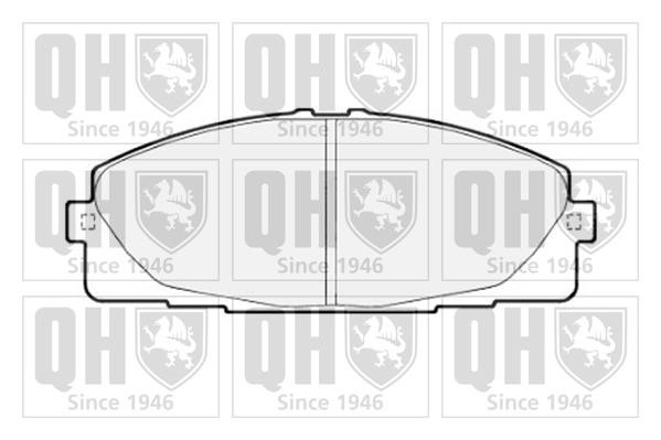 Quinton Hazell BP1725 Гальмівні колодки, комплект BP1725: Купити в Україні - Добра ціна на EXIST.UA!