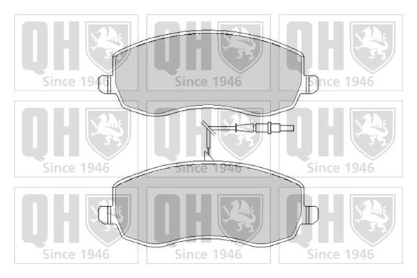 Quinton Hazell BP1660 Гальмівні колодки, комплект BP1660: Купити в Україні - Добра ціна на EXIST.UA!