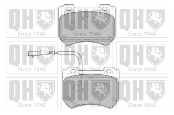 Quinton Hazell BP1685 Гальмівні колодки, комплект BP1685: Купити в Україні - Добра ціна на EXIST.UA!