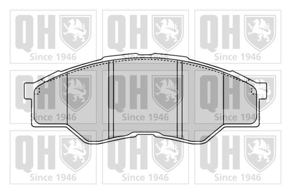 Quinton Hazell BP1604 Гальмівні колодки, комплект BP1604: Купити в Україні - Добра ціна на EXIST.UA!