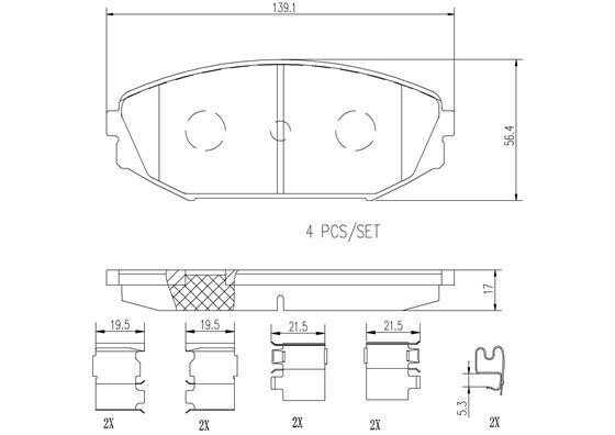 Brembo P28049N Гальмівні колодки передні, комплект P28049N: Приваблива ціна - Купити в Україні на EXIST.UA!