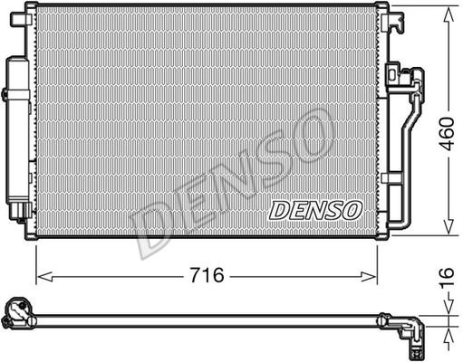 DENSO DCN17008 Радіатор кондиціонера (Конденсатор) DCN17008: Купити в Україні - Добра ціна на EXIST.UA!
