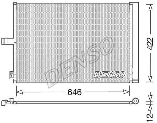 DENSO DCN17027 Радіатор кондиціонера (Конденсатор) DCN17027: Купити в Україні - Добра ціна на EXIST.UA!