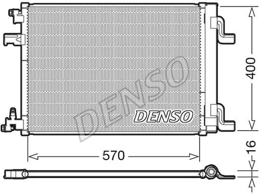 DENSO DCN20001 Радіатор кондиціонера (Конденсатор) DCN20001: Купити в Україні - Добра ціна на EXIST.UA!
