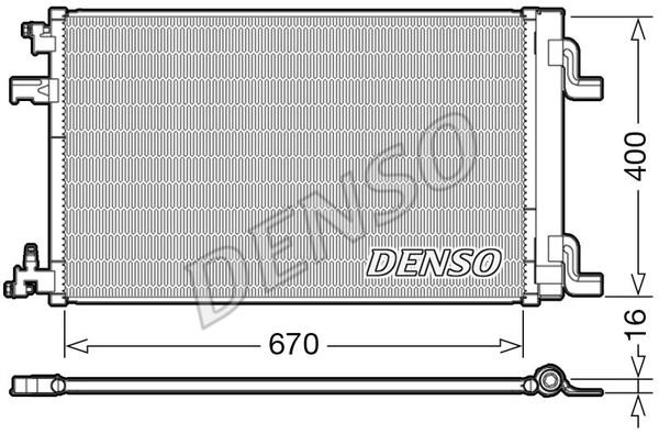DENSO DCN20002 Радіатор кондиціонера (Конденсатор) DCN20002: Приваблива ціна - Купити в Україні на EXIST.UA!