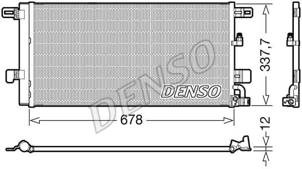 DENSO DCN02001 Радіатор кондиціонера (Конденсатор) DCN02001: Приваблива ціна - Купити в Україні на EXIST.UA!