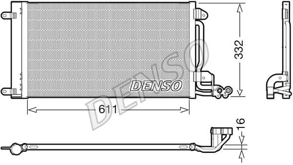 DENSO DCN02034 Радіатор кондиціонера (Конденсатор) DCN02034: Купити в Україні - Добра ціна на EXIST.UA!