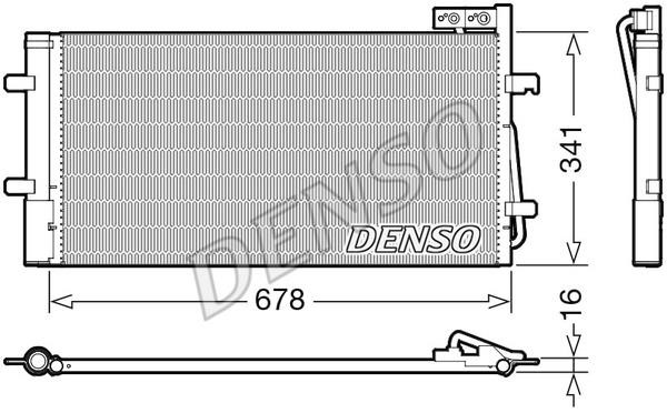 DENSO DCN02035 Радіатор кондиціонера (Конденсатор) DCN02035: Приваблива ціна - Купити в Україні на EXIST.UA!