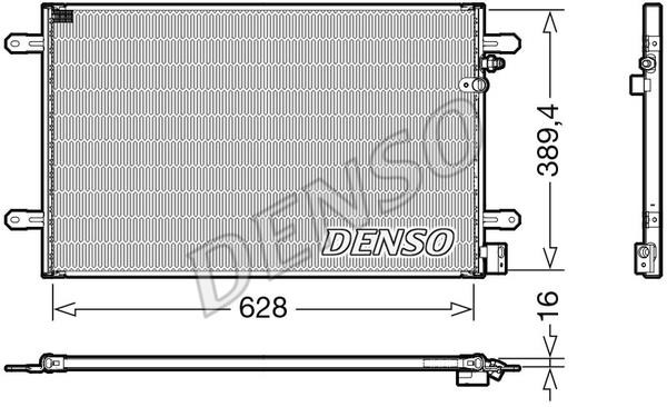 DENSO DCN02037 Радіатор кондиціонера (Конденсатор) DCN02037: Купити в Україні - Добра ціна на EXIST.UA!