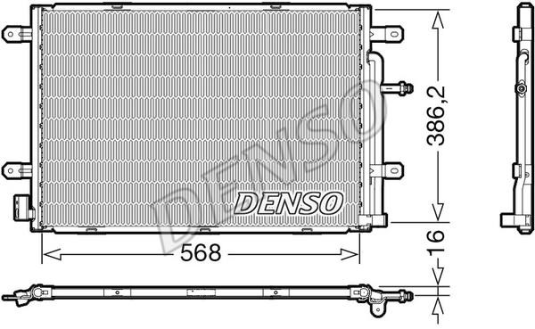 DENSO DCN02039 Радіатор кондиціонера (Конденсатор) DCN02039: Приваблива ціна - Купити в Україні на EXIST.UA!