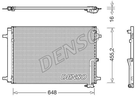 DENSO DCN02042 Радіатор кондиціонера (Конденсатор) DCN02042: Приваблива ціна - Купити в Україні на EXIST.UA!