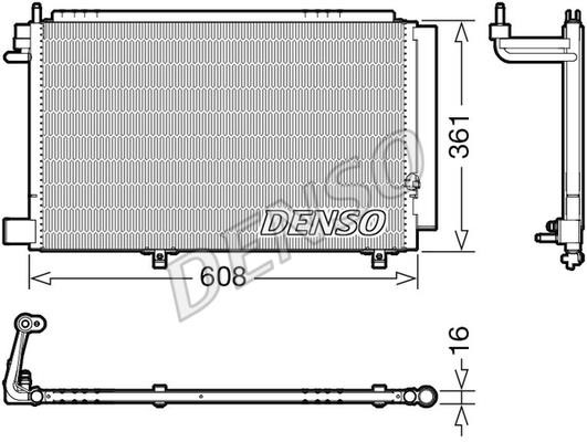 DENSO DCN10041 Радіатор кондиціонера (Конденсатор) DCN10041: Купити в Україні - Добра ціна на EXIST.UA!
